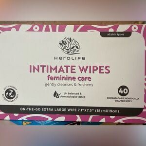 Herolife intimate wipes box of 40